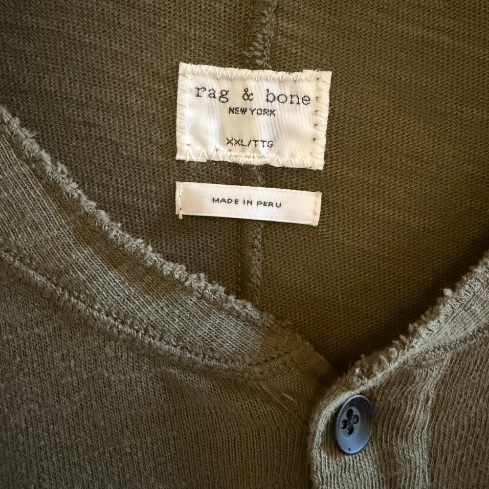 Rag and Bone soft cotton Henley - FALL CLASSIC - Picture 3 of 7
